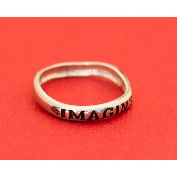 Word Imagine Ring Sterling Silver Avon Size 7 - F5 - Picture 3 of 4